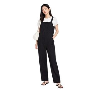 TOTOKAELO Silk Virgin Wool Adjustable Jumpsuit Square Neck Sleeveless SM